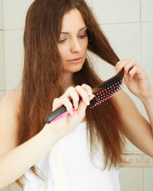 Woman with long hair