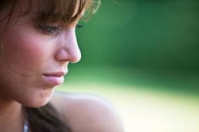 depressed woman
