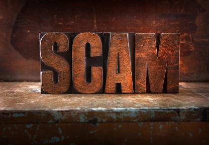 scam sign