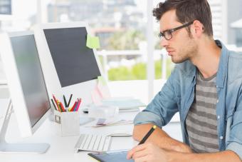 designer with tablet