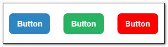 Three buttons created with HTML and CSS3.