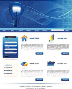 Website design template