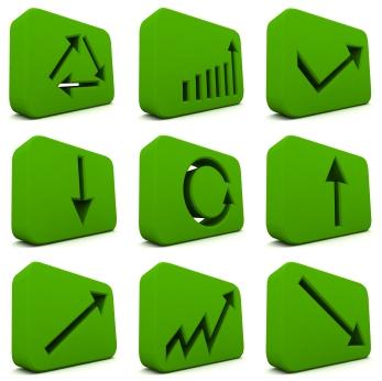 Illustration of directional imaging icons