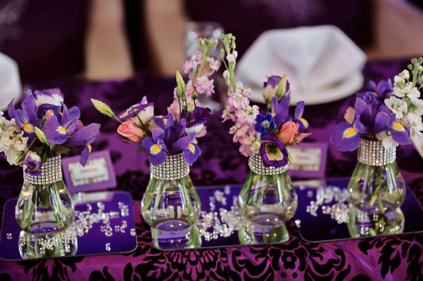 Purple Flower Centerpieces for Summer Weddings LoveToKnow