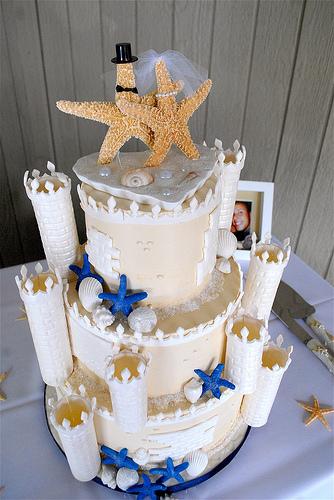 Gold Castle Wedding Cake Topper | Susie's Cakes