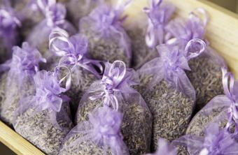 small tulle lavender sachets