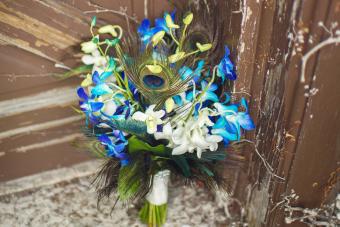 Peacock Wedding Bouquet