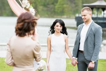 A speech in a wedding ceremony