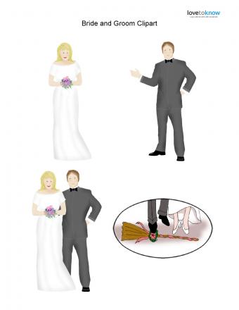 Caucasian Wedding clipart