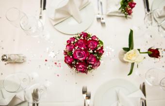 Dining Table During Wedding Ceremony