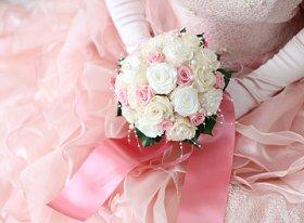 pink wedding dress
