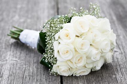 154251 425x282 White rose bridal bouquet