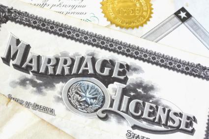 marriage license