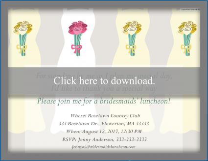 bridesmaids luncheon invitations lovetoknow