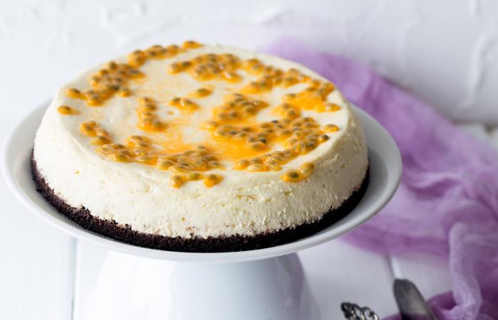 Passion fruit cheesecake