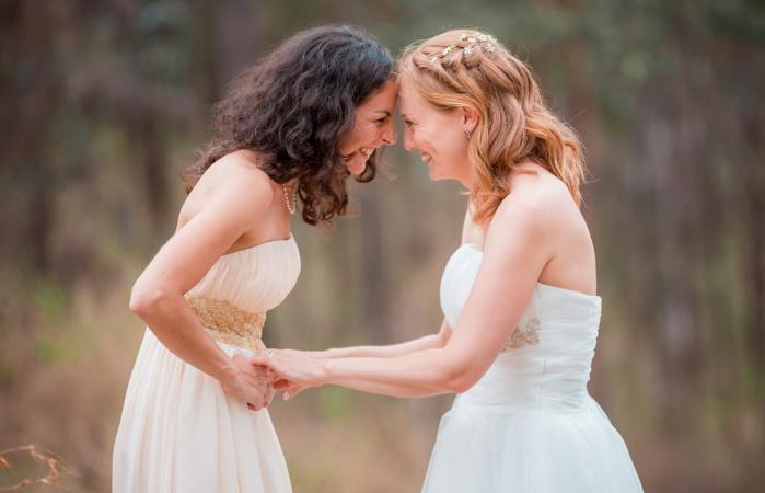 Two happy brides