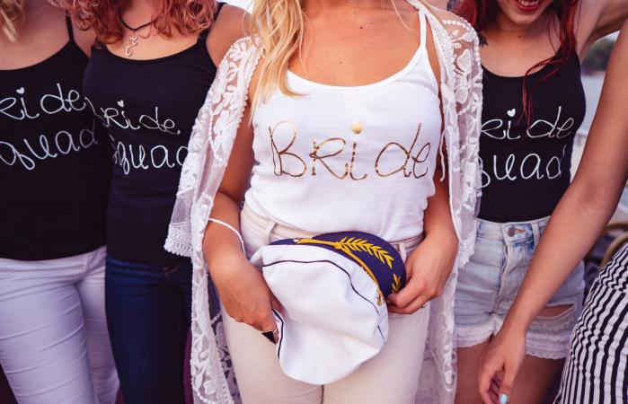 Ladies celebrating bachelorette party