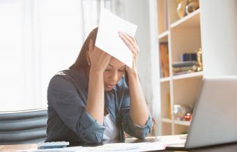 Woman feeling anxious