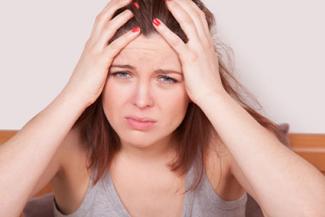 Stressed woman