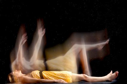 Woman astro projecting