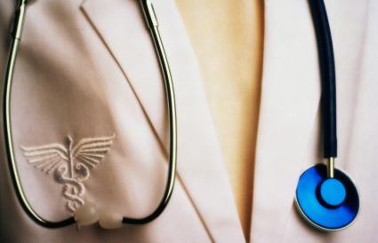 Physician Wearing Stethoscope