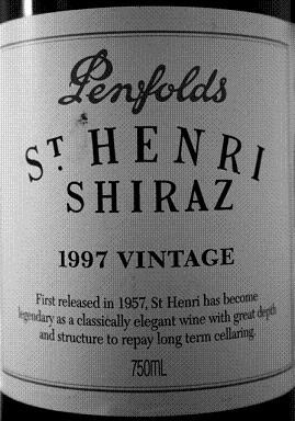 shiraz wine label