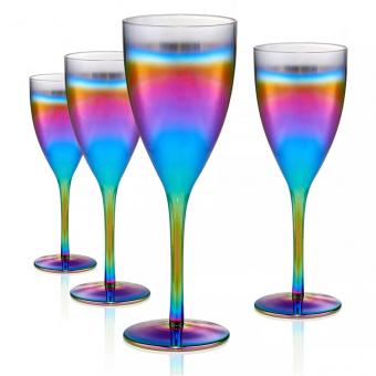 Rainbow Goblet Glasses