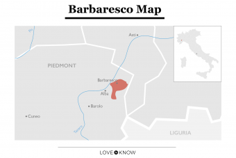 Barbaresco Region map