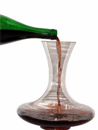 Decanting a wine