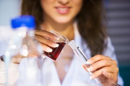 wine in a testtube