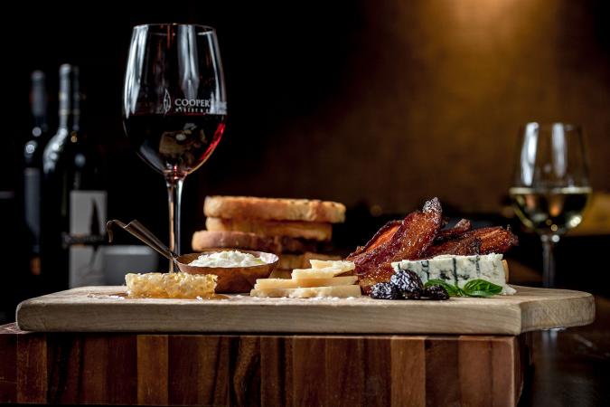 wine with artisan cheeses