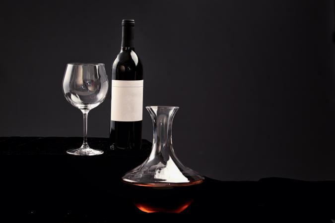 Decanted Cabernet Sauvignon wine