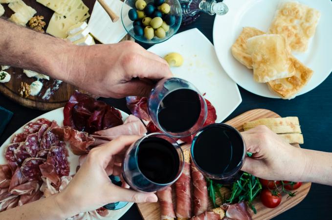 Italian Merlot toast