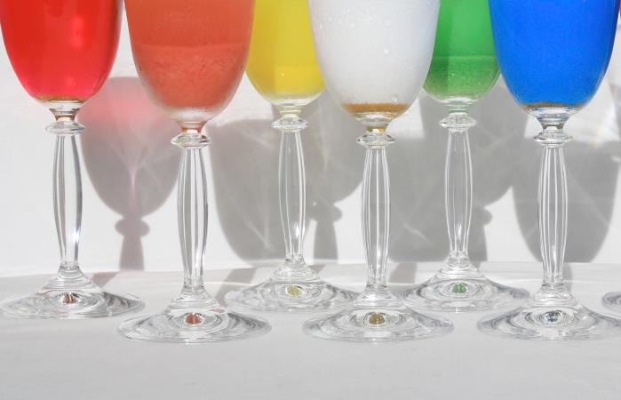 Colored Wineglasses