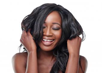 african american woman with straight hair