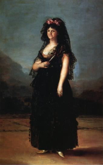 Queen María Luisa, in a Mantilla