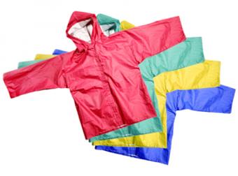 Raincoats are made store up of