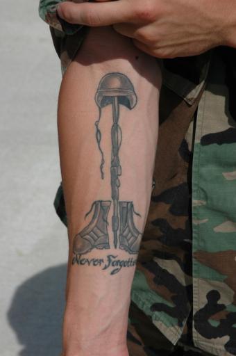 Vanity Tattoo  Battlefield Cross Honoring our fallen  Facebook