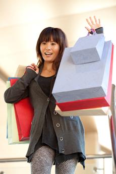 woman wearing charcoal sweater