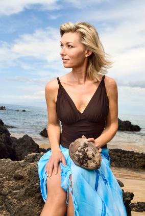 woman in a sarong