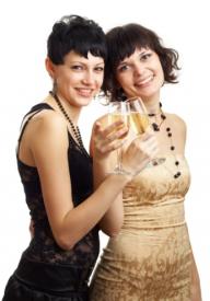 women in cocktail attire