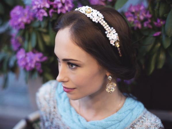 Woman with headband