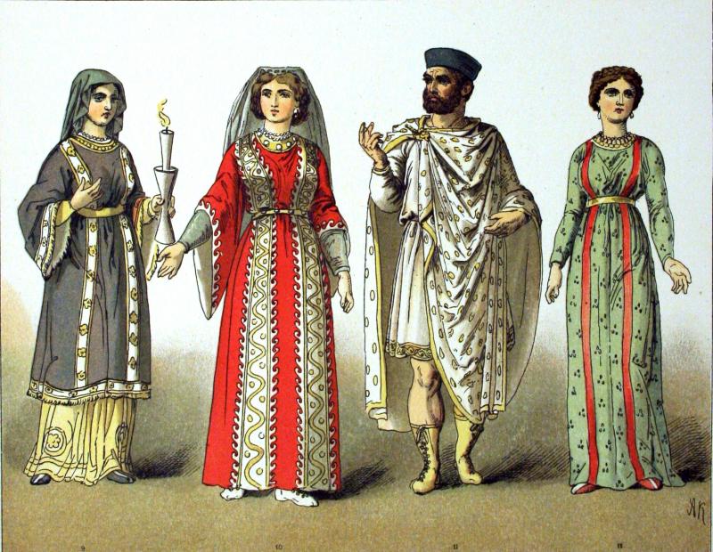 medieval rich clothing