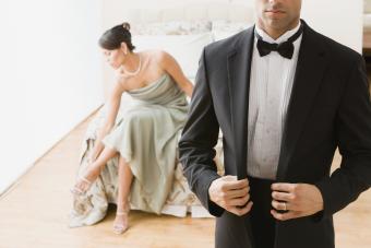 couple in formal attire