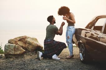 proposal by the sea