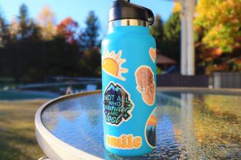 Customize Your Own Water Bottle with Fun Stickers - Perfect Gift