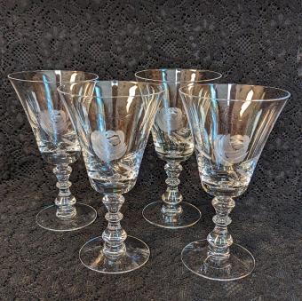 Rose fostoria glass set