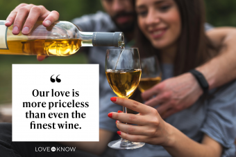 Romantic Wine Quotes to Toast the Wine That You Want: Our love is more priceless than even the finest wine