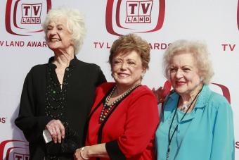 Bea Arthur, Rue McClanaghan and Betty White