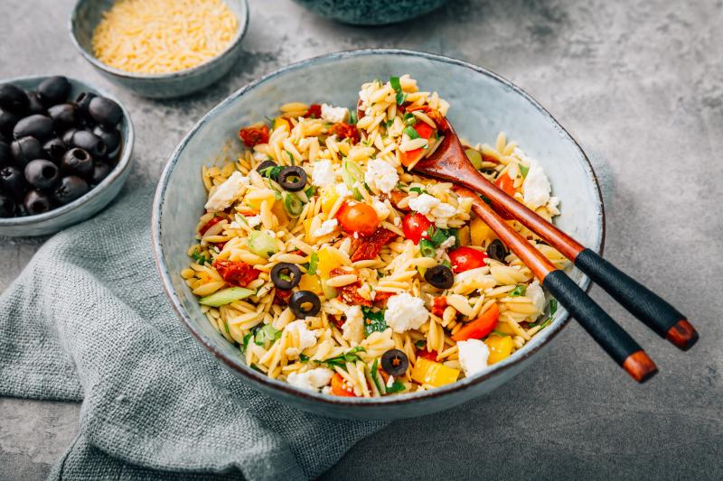 Vibrant Greek Pasta Salad Recipe to Jazz Up Your Next Potluck | LoveToKnow